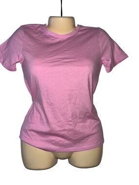 west loop Pink Short Sleeve Crewneck Tee